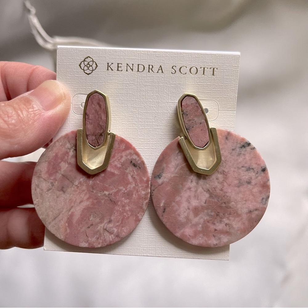 Nwt Kendra Scott Didi Rhodonite Earrings